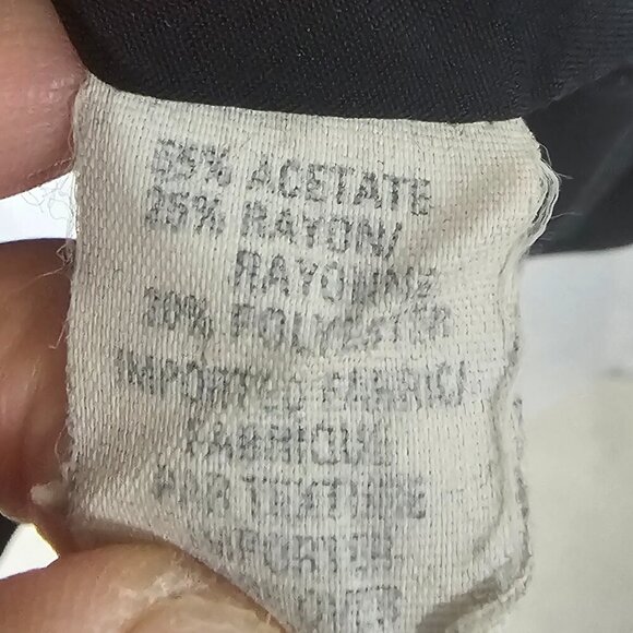 Vintage Anne Klein Black Double Breasted Blazer Office Business Class 6 - Picture 9 of 11